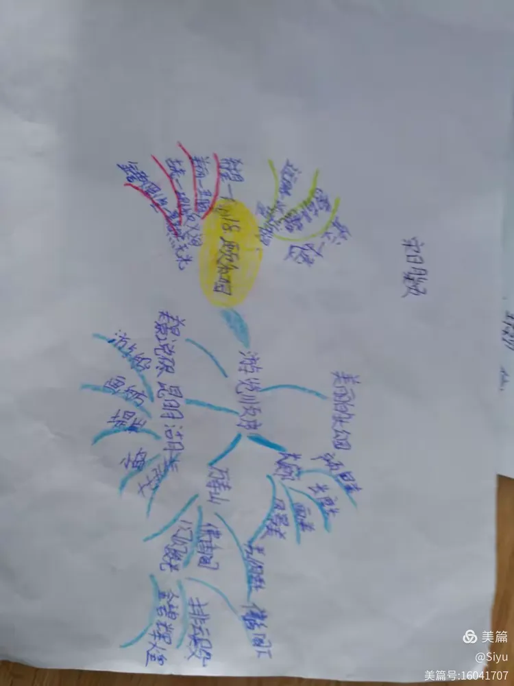 第二实验小学四年级五班《颐和园》思维导图学生作品展